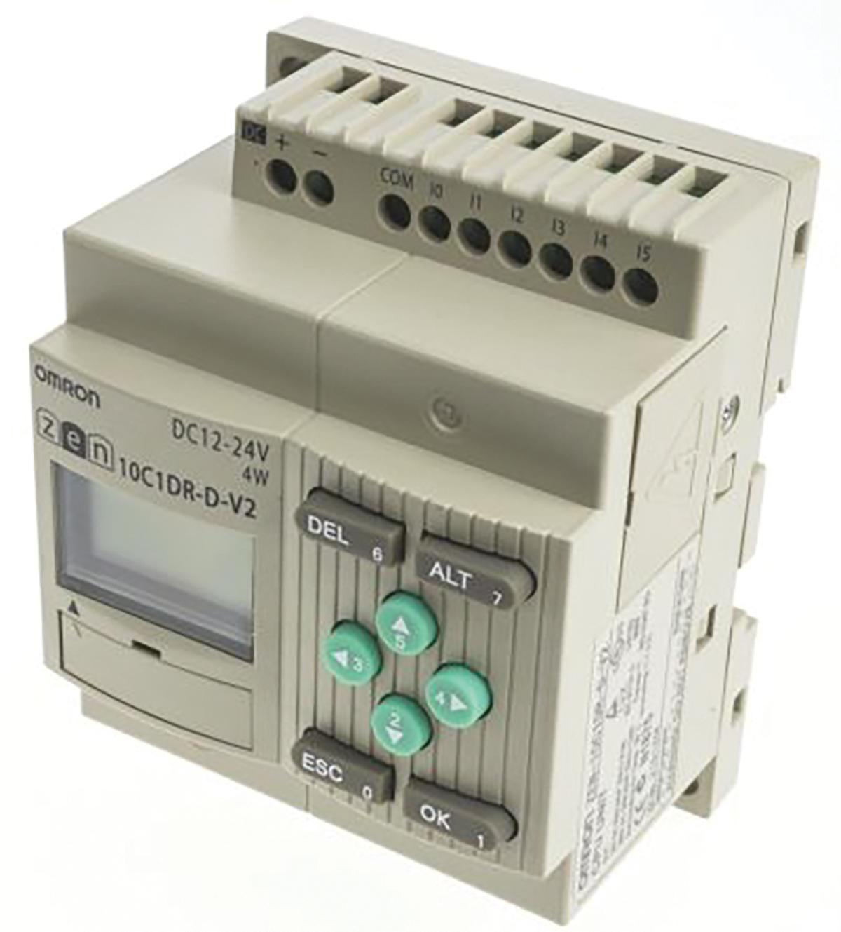 Produktfoto 1 von Omron Zen Logikmodul, 6 Eing. Relais Ausg.Typ Analog Eing.Typ 10,8 → 28,8 V dc