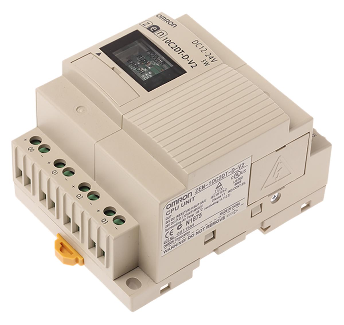 Produktfoto 1 von Omron Zen Logikmodul, 6 Eing. Transistor Ausg.Typ Analog Eing.Typ 10,8 → 28,8 V dc