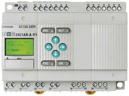 Produktfoto 1 von Omron Zen Logikmodul, 12 Eing. Relais Ausg.Typ Analog Eing.Typ 85 → 264 V ac