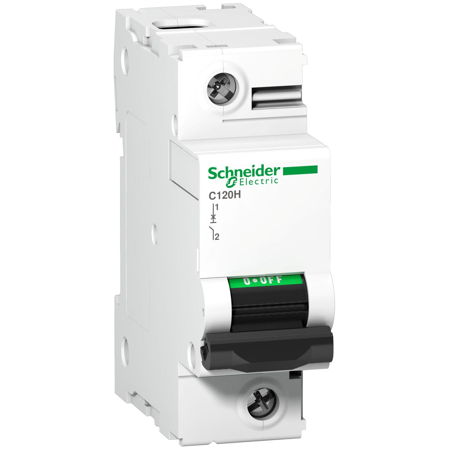 Schneider Electric A9N1 Leitungsschutzschalter Typ C, 1-polig 100A Acti 9 DIN-Schienen-Montage