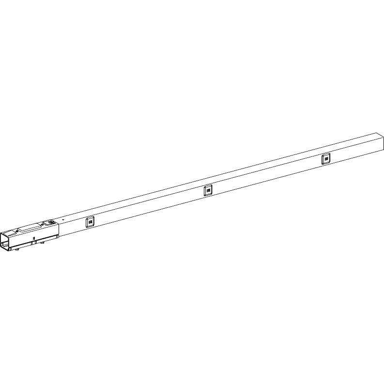 Produktfoto 1 von Schneider Electric KBA Sammelschiene Dose, Typ Einspeiseeinheit, Aluminium, 3100 x 60 x 51mm