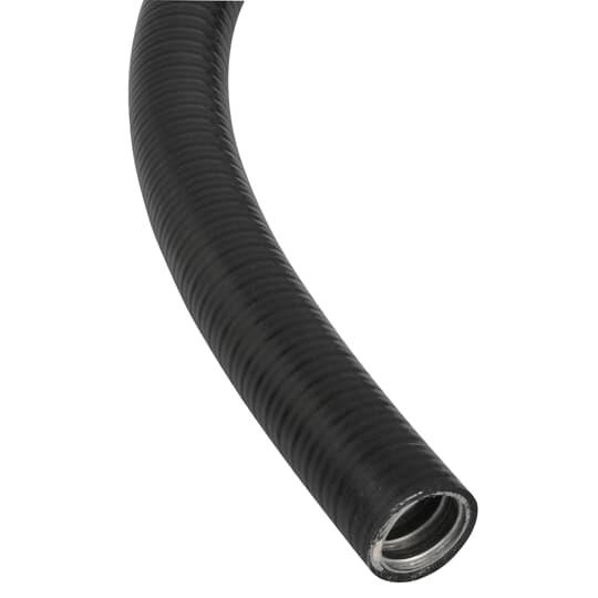 Produktfoto 1 von ABB Adaptaflex Schutzschlauch verzinkter Stahl, Ø 40mm nom. Flüssigkeitsdicht, Schwarz A ø 41.8mm x 25m