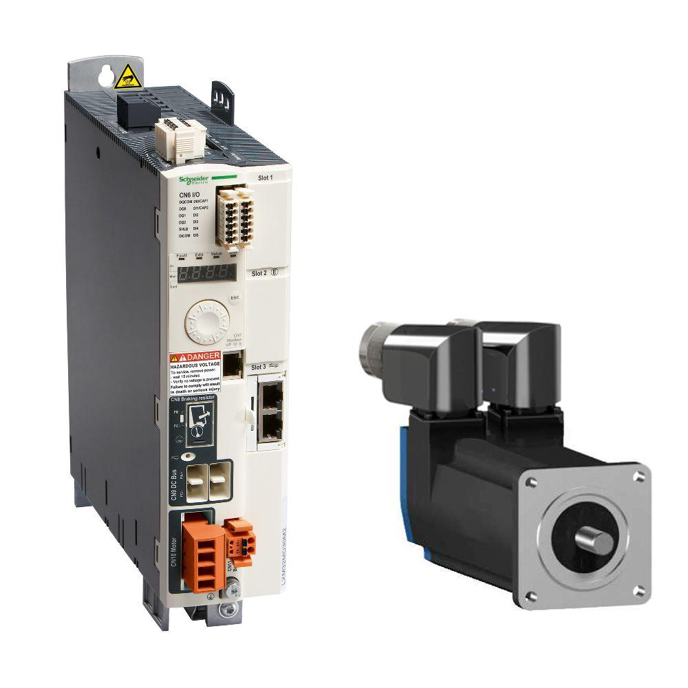 Produktfoto 1 von Schneider Electric Lexium 32, 1-Phasen Frequenzumrichter 0,5 kW, 230 V / 3 A für Servomotor BMH