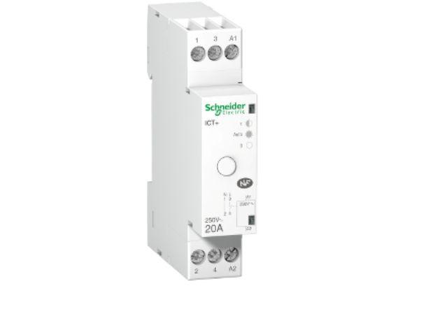 Produktfoto 1 von Schneider Electric Acti9 iCT Leistungsschütz / 230 V Spule, 1 -polig 1 Schließer / 20 A