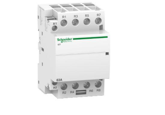 Produktfoto 1 von Schneider Electric Acti9 iCT Leistungsschütz / 24 V Spule, 4 -polig 4 Öffner / 63 A