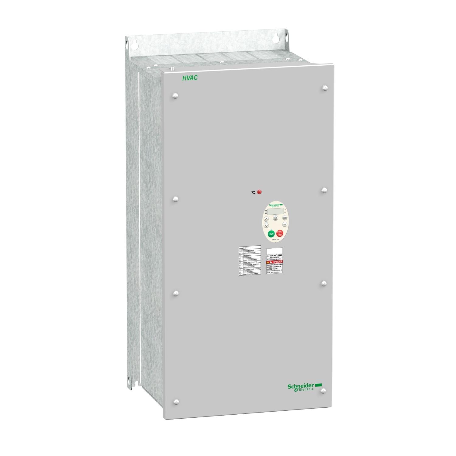 Produktfoto 1 von Schneider Electric ATV212, 3-Phasen Drehzahlgeregelter Antrieb 18,5 kW, 480 V / 27,6 A für Asynchrone Motoren