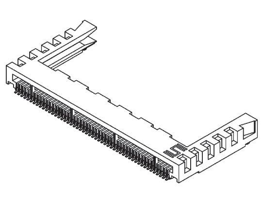 Samtec Serie MB1 Kantensteckverbinder, 1mm, 20-polig, 1-reihig, Gerade, Buchse, SMD