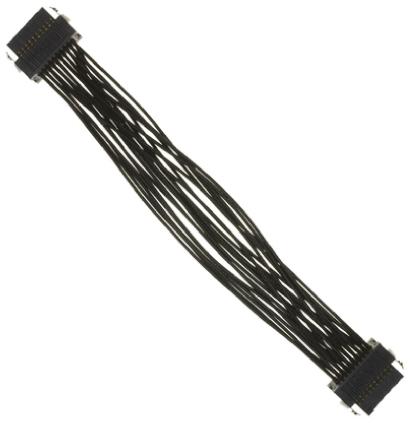 Produktfoto 1 von Samtec SFSD Platinenstecker-Kabel Tiger Eye SFSD / Tiger Eye SFSD Buchse / Buchse Raster 1.27mm, 120mm