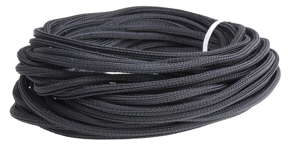 Produktfoto 1 von Alpha Wire FIT Kabelschlauch Schwarz PET für Kabel-Ø 3.18mm, Länge 15.24m Umflochtener Nein