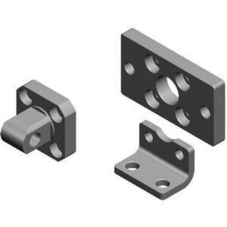 SMC Zylinder-Halterung C55-L050 zur Verwendung mit Kompakter Zylinder C55