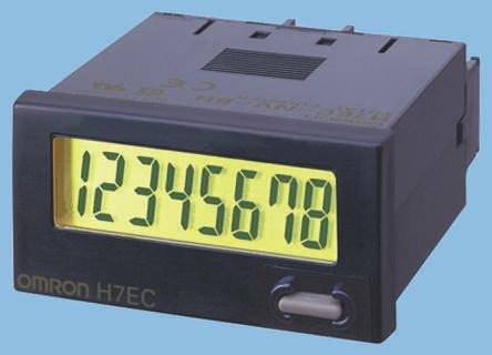 Omron H7E Zähler LCD 7-stellig, 4,5 → 30 V dc, 0 → 3999 Tage 23,9 Std., 0 → 999999,9