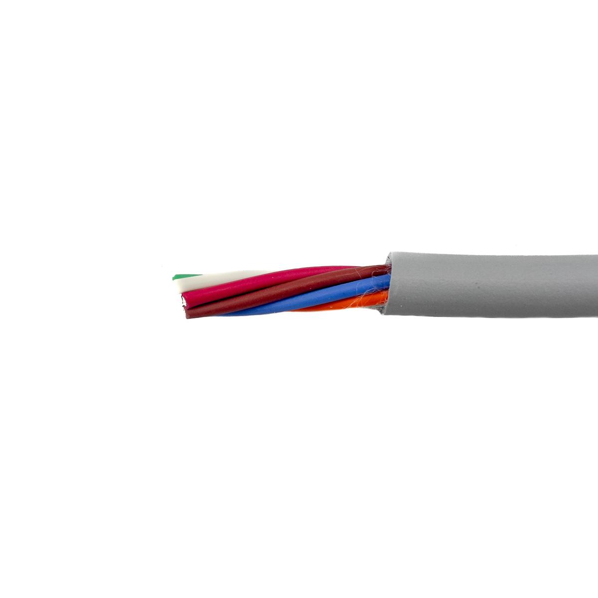 Produktfoto 1 von Alpha Wire EcoFlex ECO Steuerkabel, 7-adrig x 0,81 mm² Grau, 30m, 18 AWG ungeschirmt