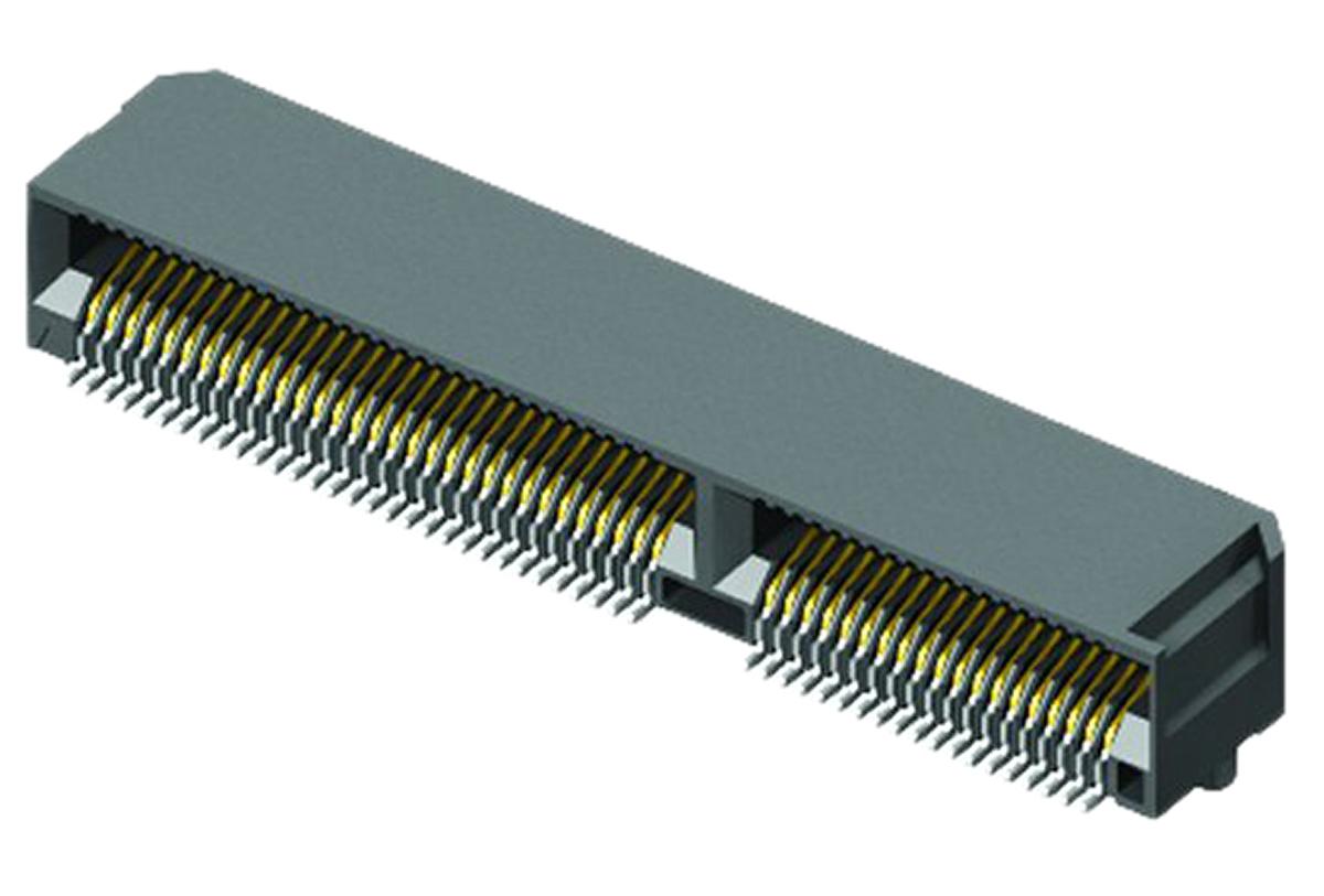 Samtec Serie MEC6-RA Kantensteckverbinder, 0.635mm, 80-polig, 2-reihig, gewinkelt, Buchse, SMD