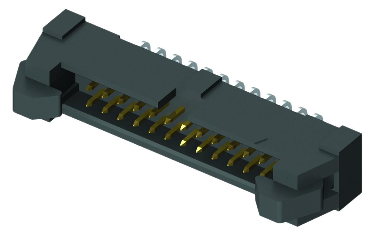 Produktfoto 1 von Samtec EHT Leiterplatten-Stiftleiste gewinkelt, 40-polig / 1-reihig, Raster 2.0mm, Kabel-Platine,