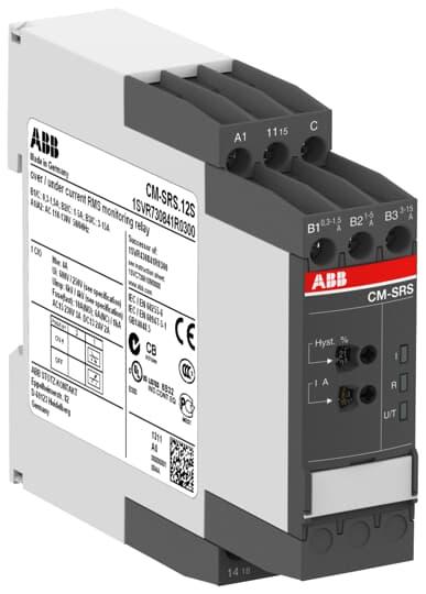 Produktfoto 1 von ABB CM-SRS Überwachungsrelais 1-phasig, 1-poliger Wechsler