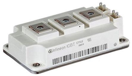 Produktfoto 1 von Infineon IGBT-Modul / 75 A ±20V max., 1200 V 395 W, 7-Pin 34MM-Modul N-Kanal