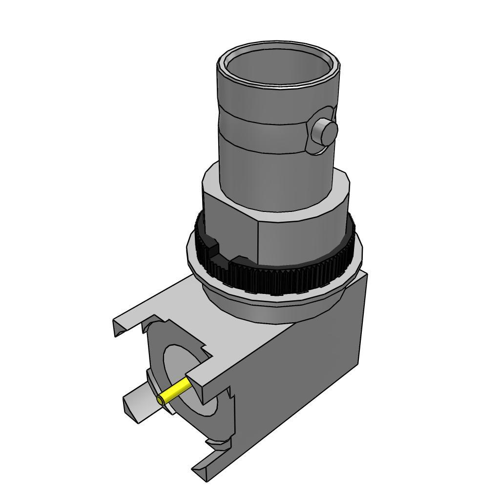 Produktfoto 1 von Samtec BNC7T Stecker Koaxialsteckverbinder BNC-Steckverbinder, PCB, , 75Ω mit Trennwand, gewinkelt