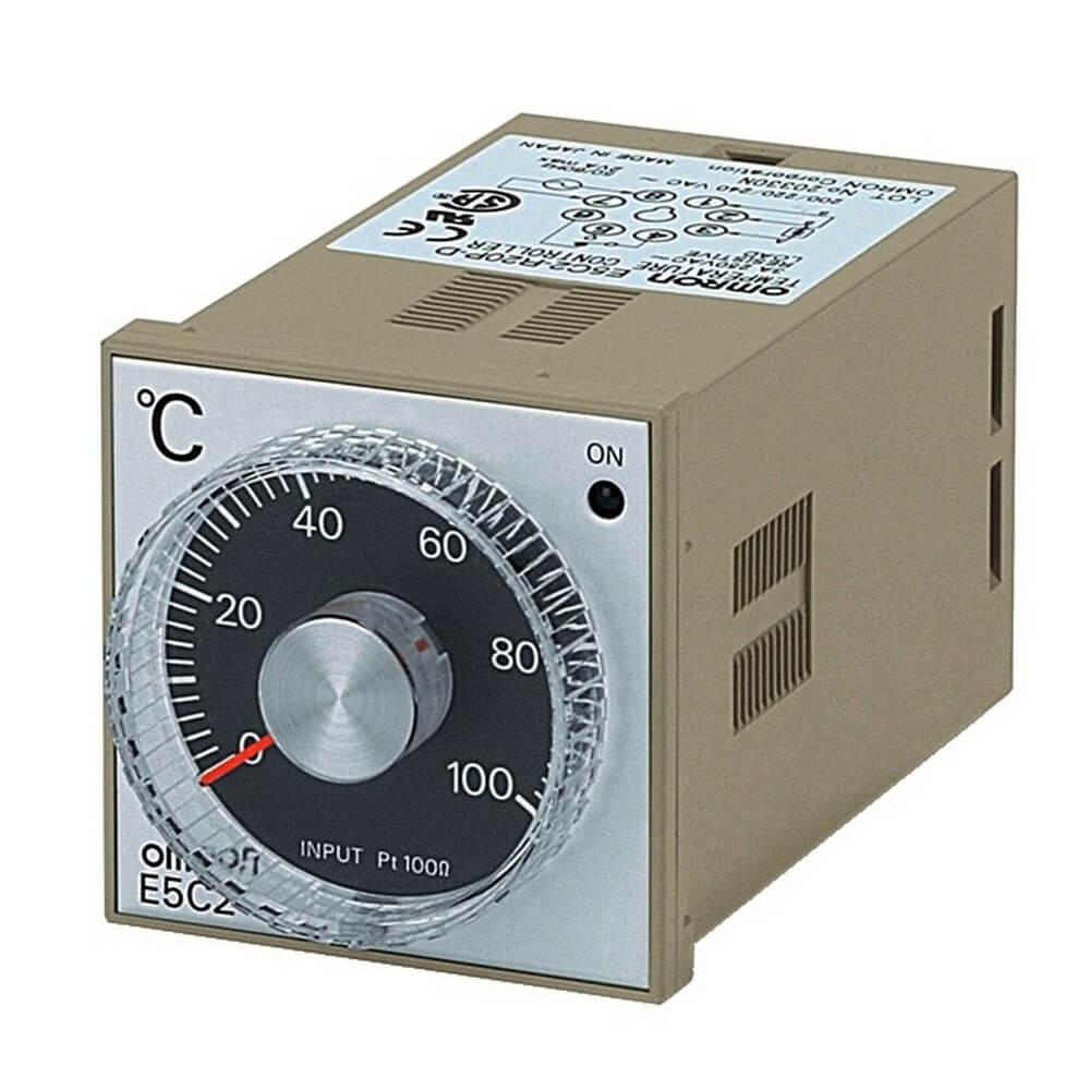 Produktfoto 1 von Omron E5C2 Controller DIN-Hutschiene, 3 dedizierte x Relaisausgang Ausgang, 100 → 240 V, 48 x 48mm