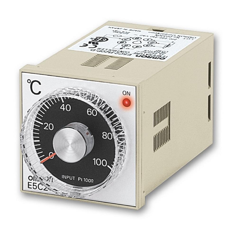 Produktfoto 1 von Omron E5C2 Controller DIN-Hutschiene, 3 dedizierte x Relaisausgang Ausgang, 100 → 240 V, 48 x 48mm