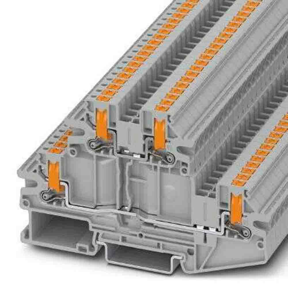 Produktfoto 1 von PTV Doppelstock Reihenklemmen Grau, 400 V / 20A