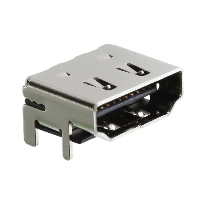 Produktfoto 1 von Samtec HDMI Buchse Buchse 19-polig Standard Abgewinkelt 40 V