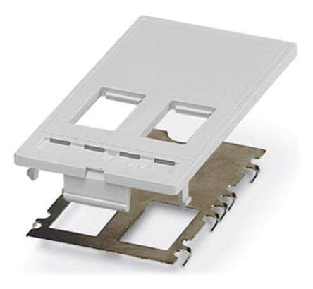 Phoenix Contact, VS-SI-FP-2RJ-MOD RJ-Adapter, 2 X modulares RJ-System, L 51mm, Typ Frontplatte