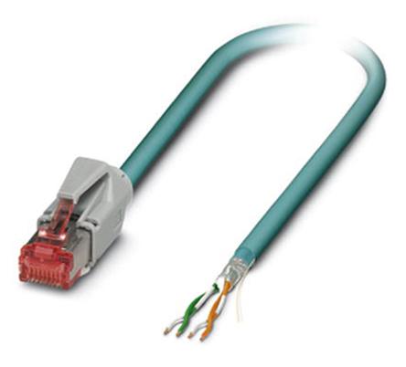 Produktfoto 1 von Phoenix Contact VS-IP20-OE-93E/2.0 Ethernetkabel Cat.5e, 3m, Schwarz Patchkabel, A RJ45 Stecker, B offenes Ende, Aussen