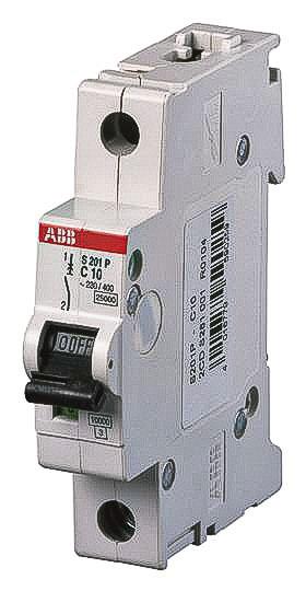 Produktfoto 1 von ABB S200P MCB Leitungsschutzschalter Typ K, 1-polig 3A 230V, Abschaltvermögen 25 kA System Pro M Compact