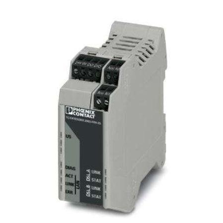 Produktfoto 1 von Phoenix Contact Unmanaged Ethernet Switch, 1 x RJ45 / 10/100Mbit/s, bis 100m für DIN-Schienen, 24V dc