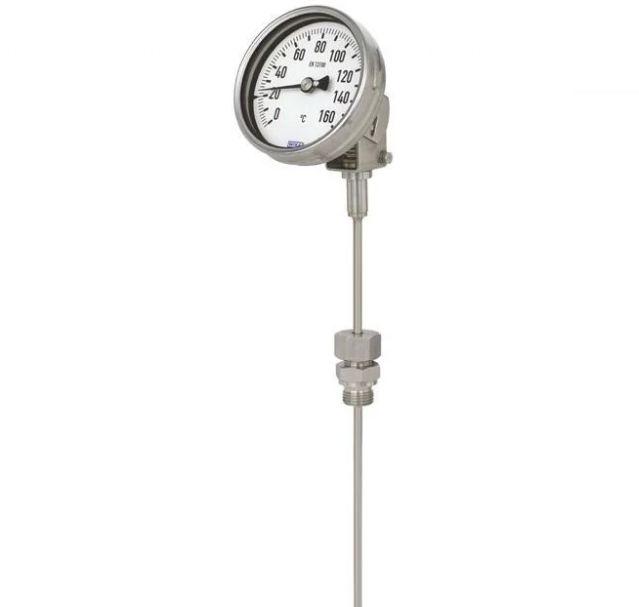 Produktfoto 1 von WIKA Zeigerthermometer Rundes Ziffernblatt, -20 → 60 °C, Skalen-Ø 100mm