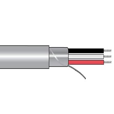 Alpha Wire M39024 Steuerkabel, 3-adrig x 0,25 mm2 Grau, 100ft, 24 AWG