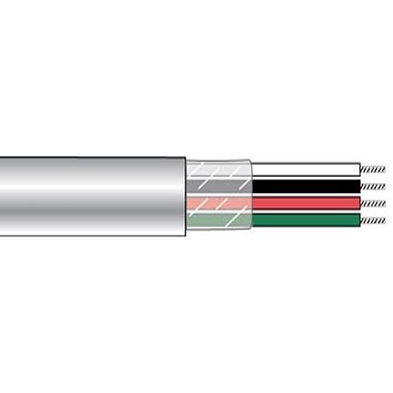 Alpha Wire 6653 Militär Steuerkabel, 3-adrig x 0,75 mm² Weiß, 1000ft, 18 AWG