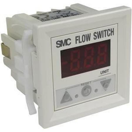 Produktfoto 1 von SMC PF2W3 Durchflussschalter 12 → 24 V DC 0,35 l/min → 110 l/min Typ Fernanzeige