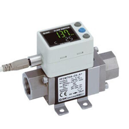 Produktfoto 1 von SMC PF3W Durchflussschalter 12 → 24 V DC 0,5 l/min → 4 l/min Typ Integrierte Anzeige