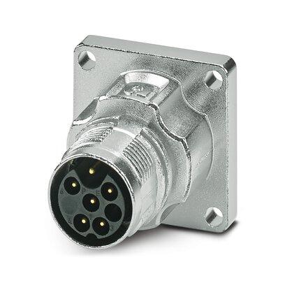 Phoenix Contact M17 PRO M17 Rundsteckverbinder Stecker 6-polig Frontmontage, Crimpanschluss IP66, IP68