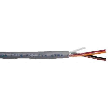 Produktfoto 1 von Alpha Wire XTRA-GUARD 1 Datenkabel, 9-paarig 0,25 mm² Ø 8.43mm U/UTP Schirmung PVC isoliert Twisted Pair Grau