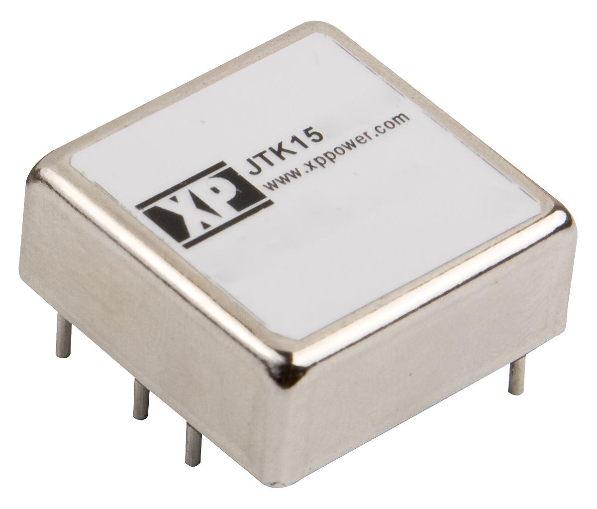 XP Power JTK DC/DC-Wandler 15W 24 V dc IN, 15V dc OUT / 1A 1.6kV dc isoliert