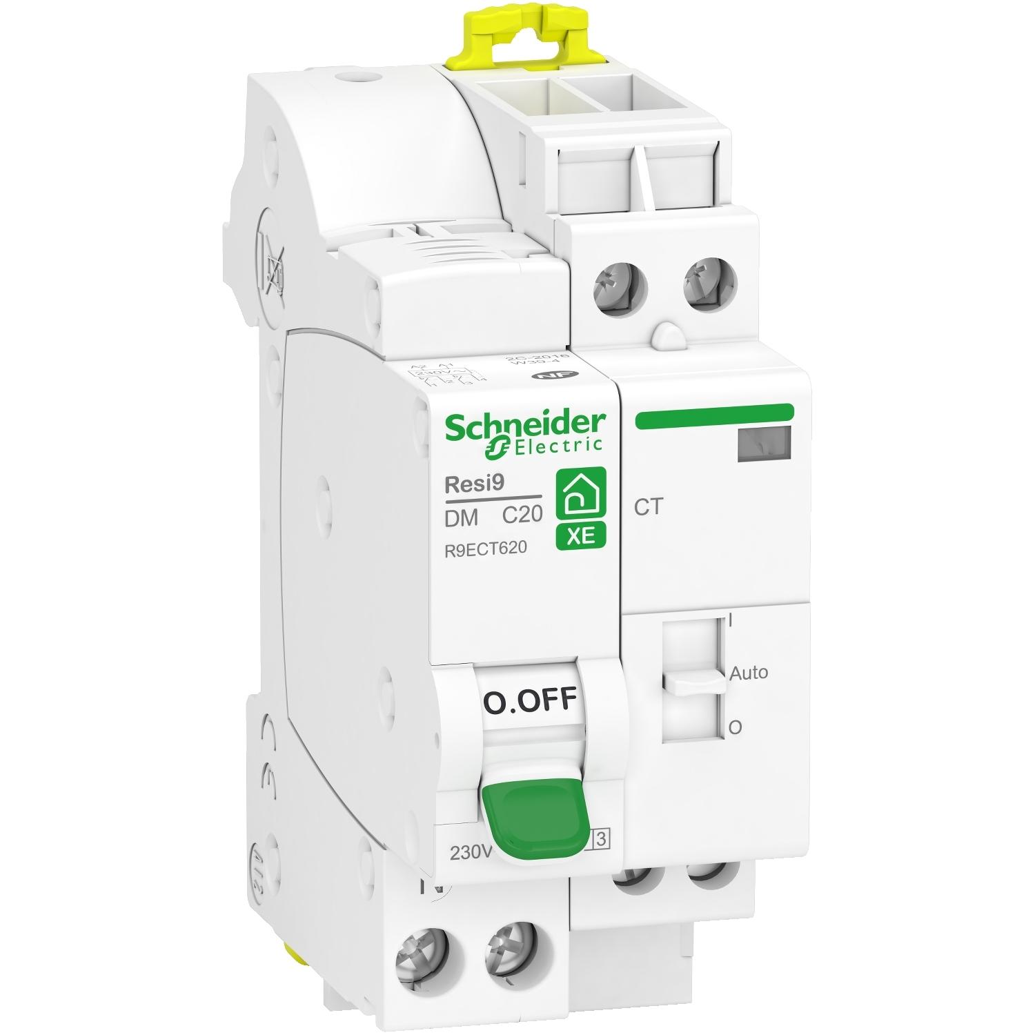 Produktfoto 1 von Schneider Electric R9E MCB Schutzschalter, 1-polig 20A 250V, Abschaltvermögen 3000 A Resi9