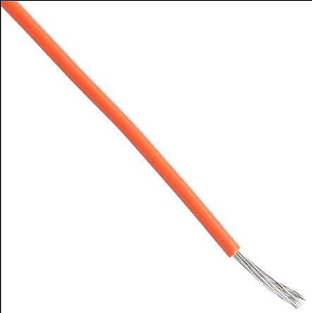 Produktfoto 1 von Alpha Wire Einzeladerleitung 1.32 mm², 16 AWG 305m Orange PVC isoliert Ø 2.34mm 26/0,25 mm Litzen UL1007