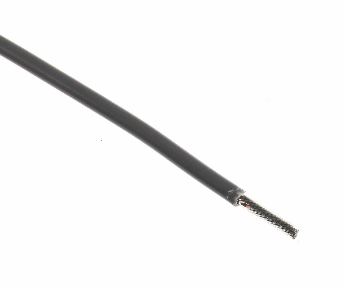 Produktfoto 1 von Alpha Wire Einzeladerleitung 1.32 mm², 16 AWG 305m Grau PVC isoliert Ø 2.34mm 26/0,25 mm Litzen UL1007