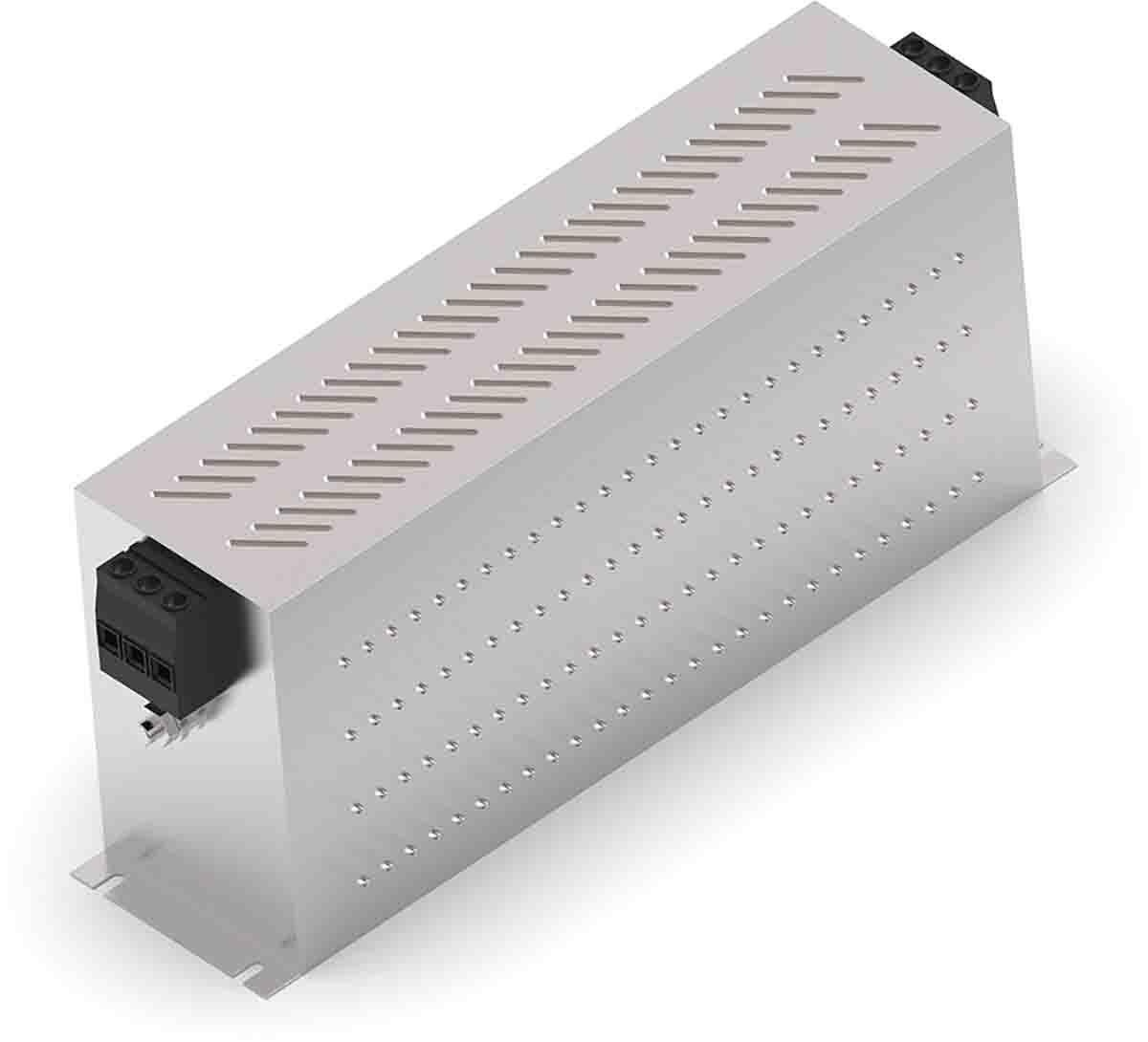 Produktfoto 1 von TE Connectivity KEH-BS Netzfilter, 440 V ac, 75A, Gehäusemontage, Anschlussblock, 3-phasig 15 mA / 50 → 60Hz