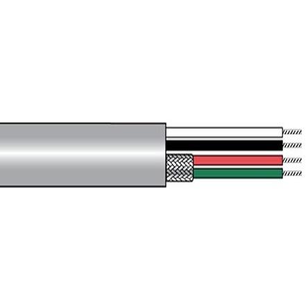 Alpha Wire 1243/4 Steuerkabel, 11-adrig x 0,34 mm² Grau, 1000ft, 22 AWG