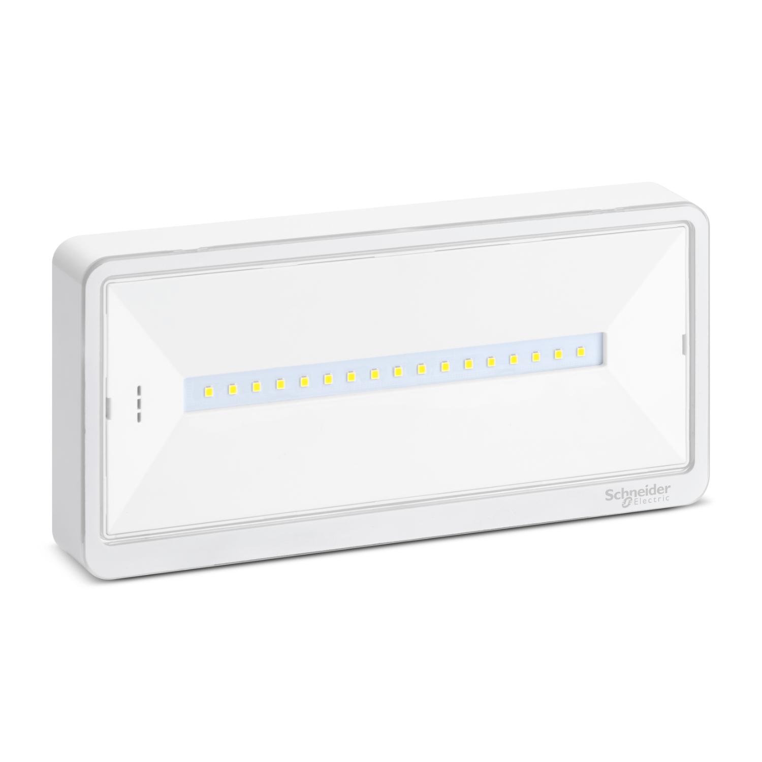 Produktfoto 1 von Schneider Electric LED Notleuchte , 230 V AC / 700 mW 15 lm, 229 mm x 112 mm x 32 mm, IP42