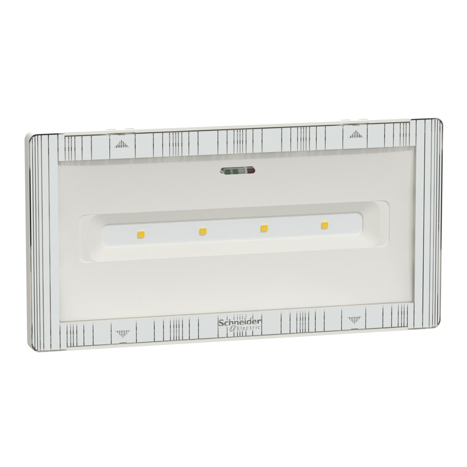 Produktfoto 1 von Schneider Electric LED Notleuchte , 230 V AC / 54 W 350 lm, 240 mm x 122 mm x 45 mm, IP42