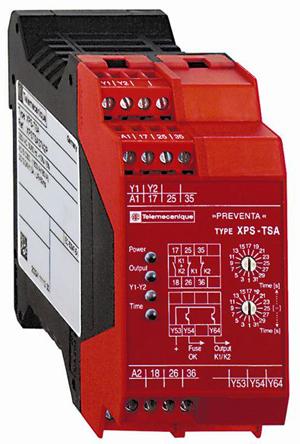 Produktfoto 1 von Schneider Electric XPS TS Sicherheitsrelais, 115V ac, 3 Sicherheitskontakte Sicherheitsschalter/Verriegelung, 3 ISO