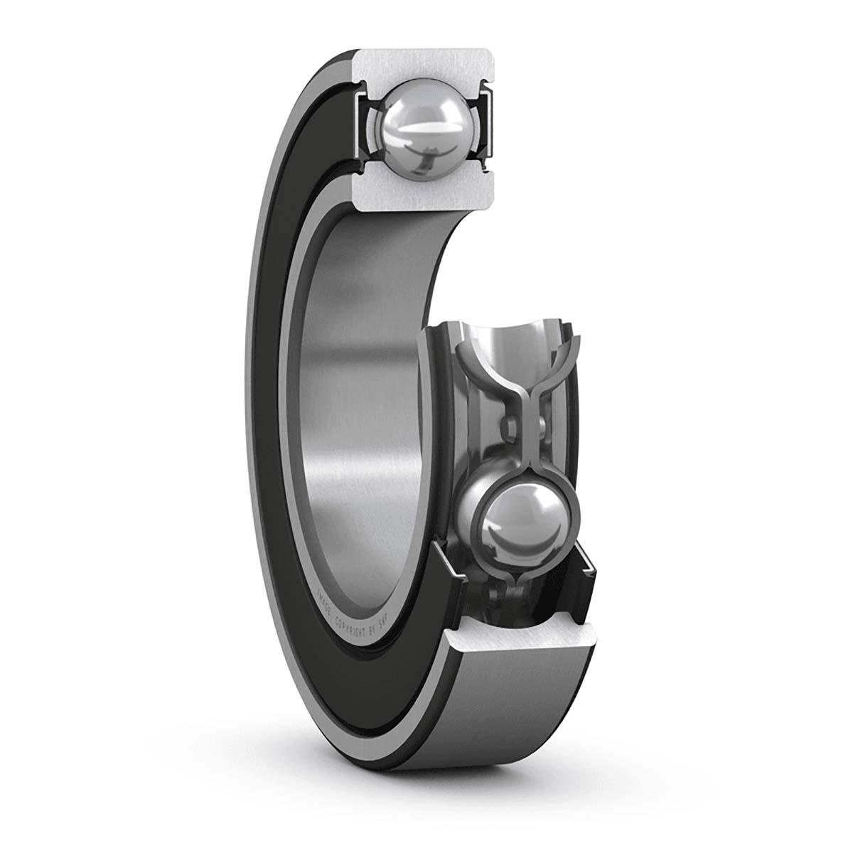 SKF Einreihiges Rillenkugellager Kugellager 1-reihig, Innen-Ø 17mm / Außen-Ø 40mm, Breite 12mm Beidseitig abgedichtet