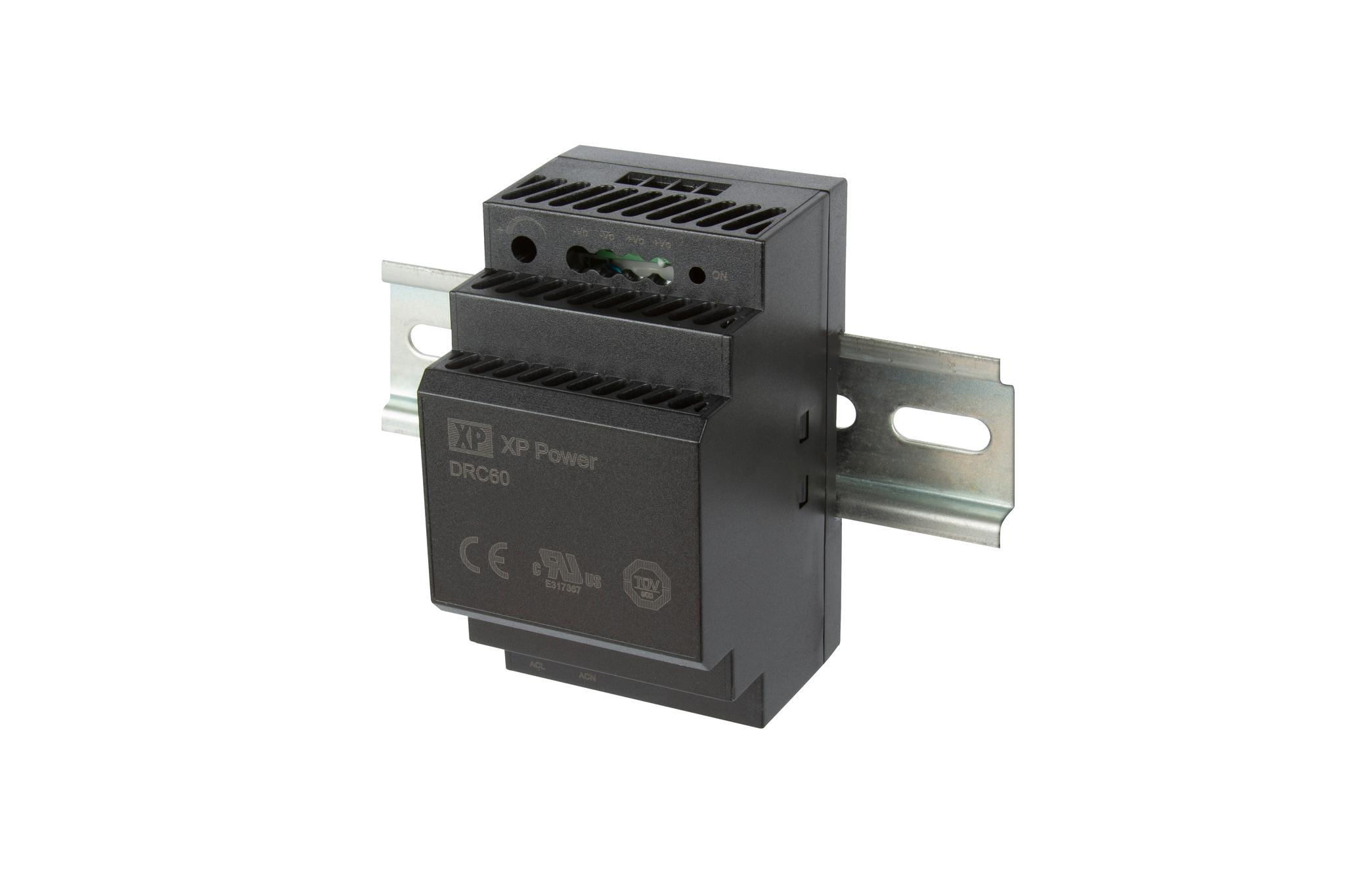 Produktfoto 1 von XP Power DRC60 DIN-Schienen Netzteil, 85 → 264 V ac, 120 → 370 V ac, 15V dc / 4A