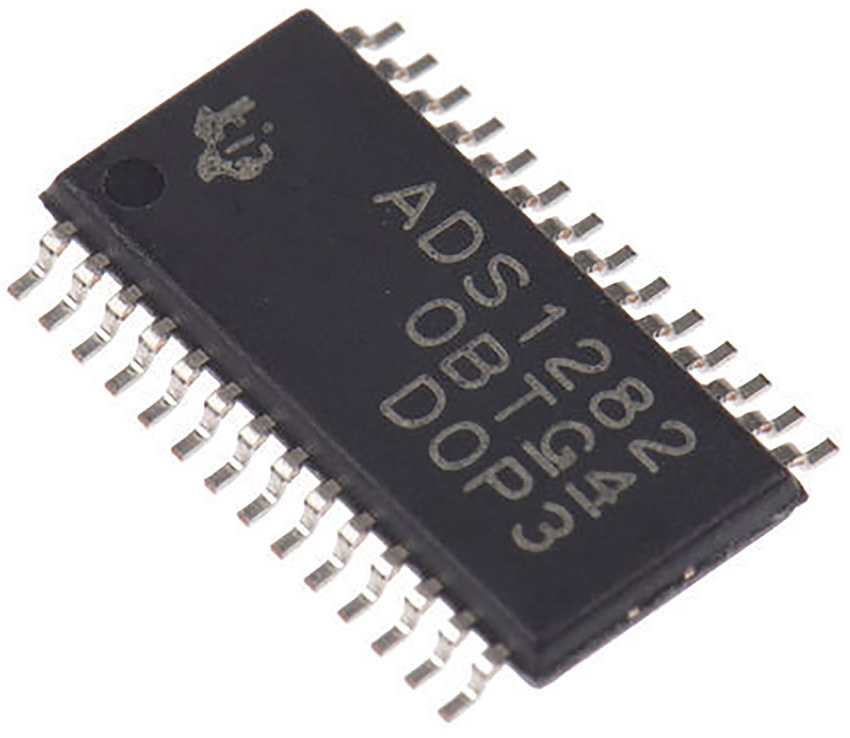 Produktfoto 1 von Texas Instruments 32-Bit ADC ADS1262IPW 10, 38400sps TSSOP, 28-Pin