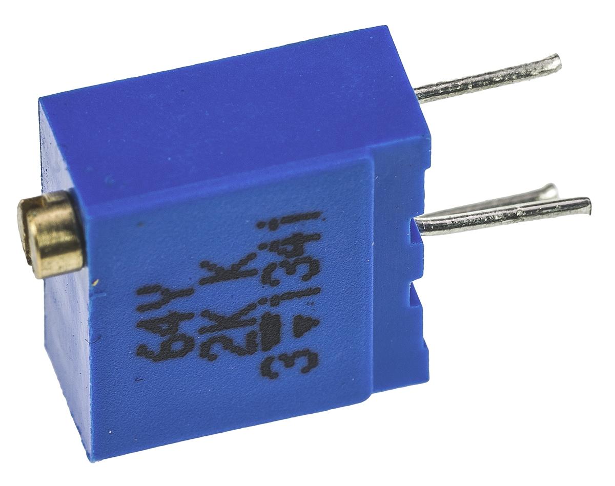 Vishay 64Y 23-Gang-Gang THT Trimmer-Potentiometer, Einstellung von oben, 2kΩ, ±10%, 0.5W, Pin, L. 9.7mm