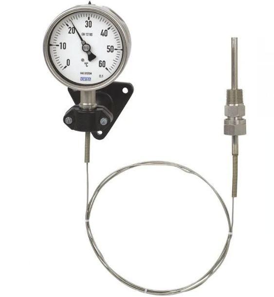 Produktfoto 1 von WIKA Zeigerthermometer Rundes Ziffernblatt, -80 → 60 °C, Skalen-Ø 100mm